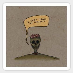 my thoughts Sticker